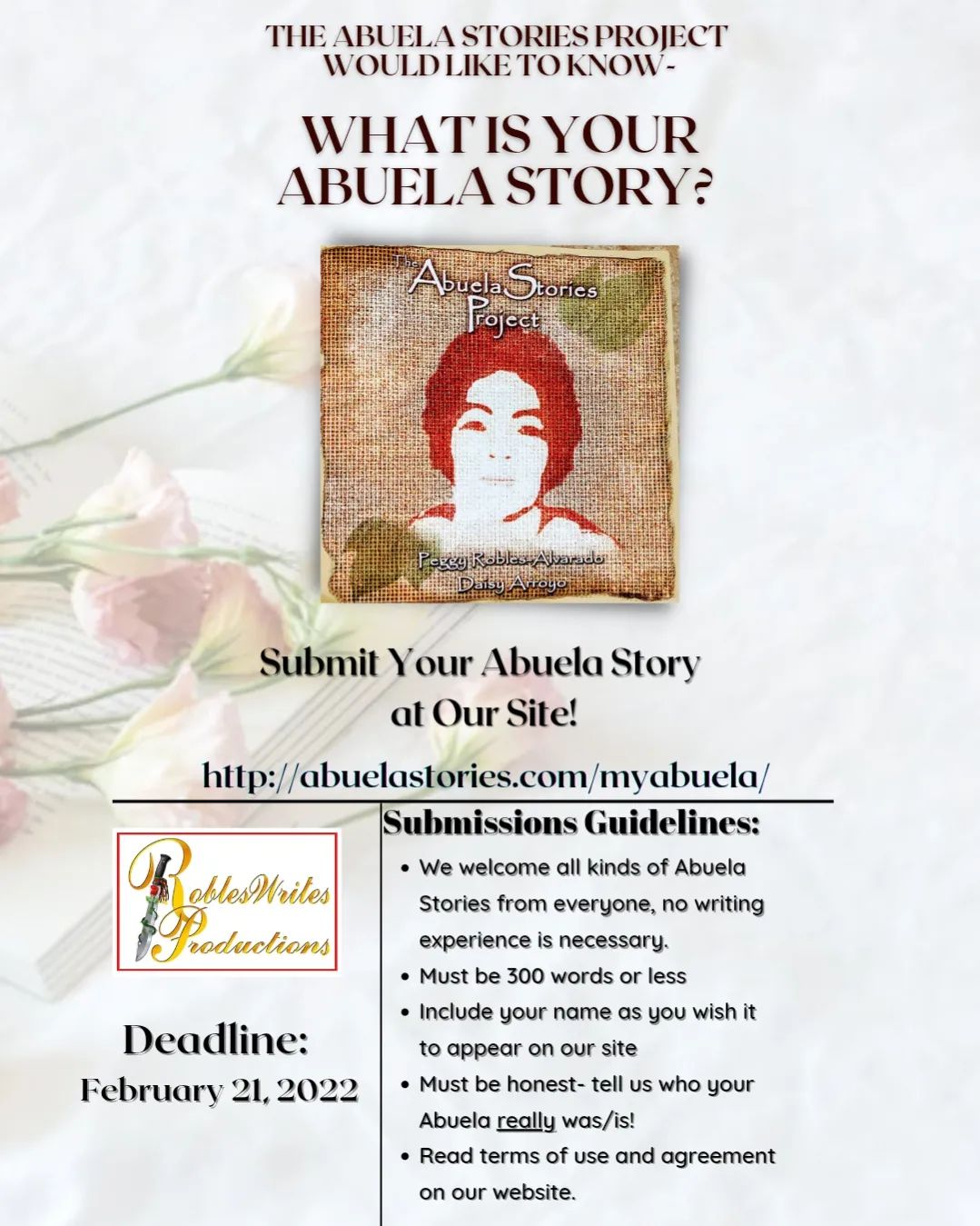Abuela stories submission call.jpg, Feb 2022